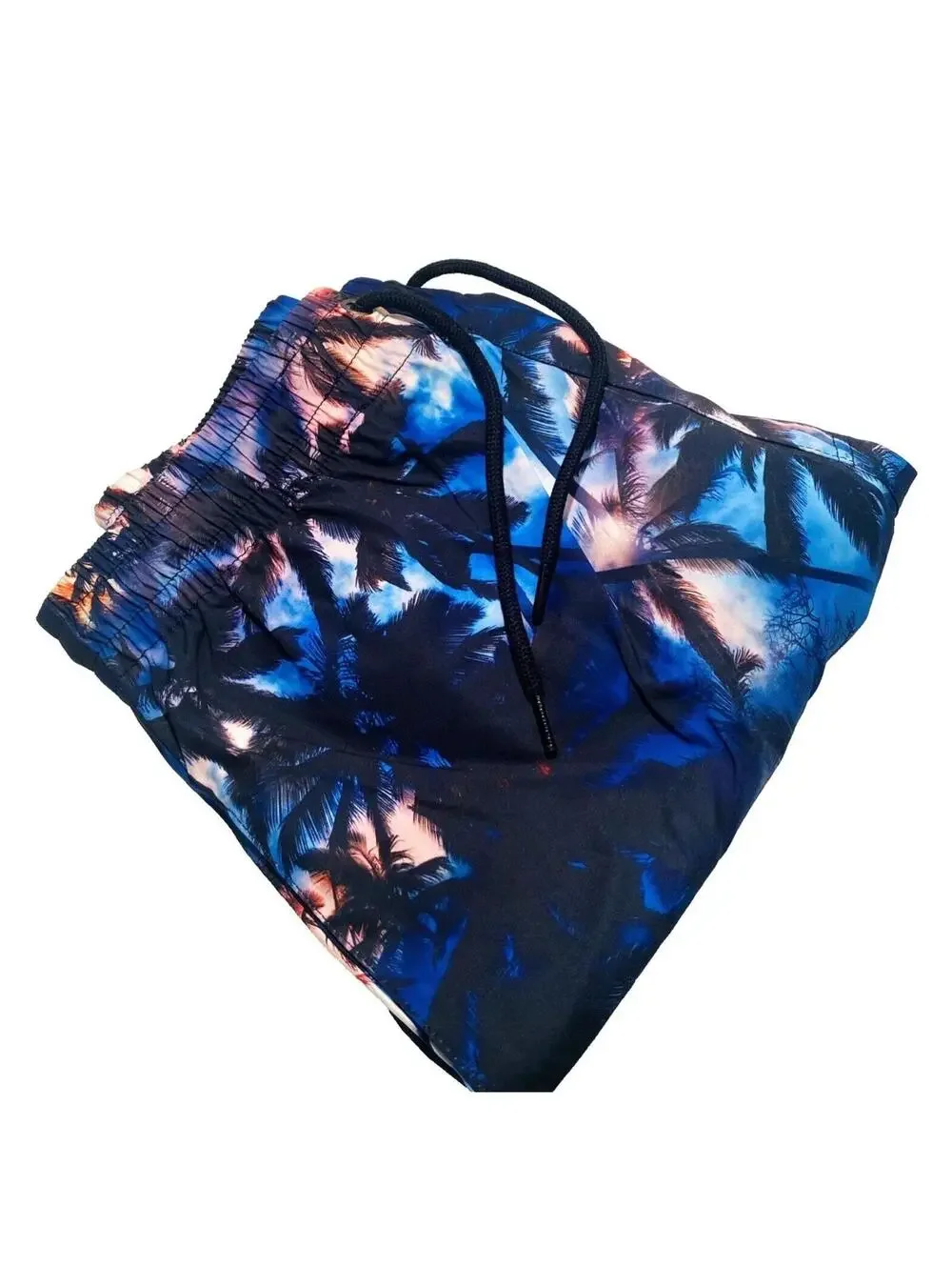 Mens Swim Trunks Casual Trendy Hawaiian Style Palm Tree Shorts For Summer New